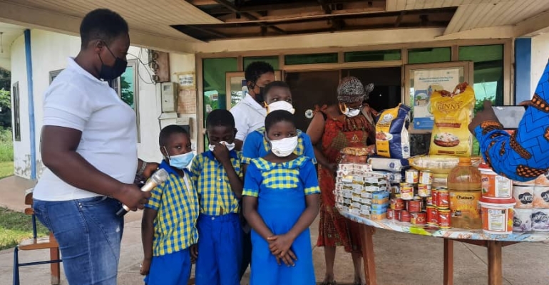 Donation Of Detergents & Assorted Food To ‘World Of Friends’ Orphanage Home In Berekum 