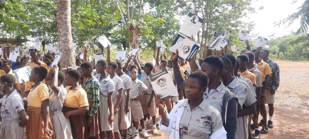 Thinkaid Foundation Donates Exercise Books to Schools in deprived Communities.